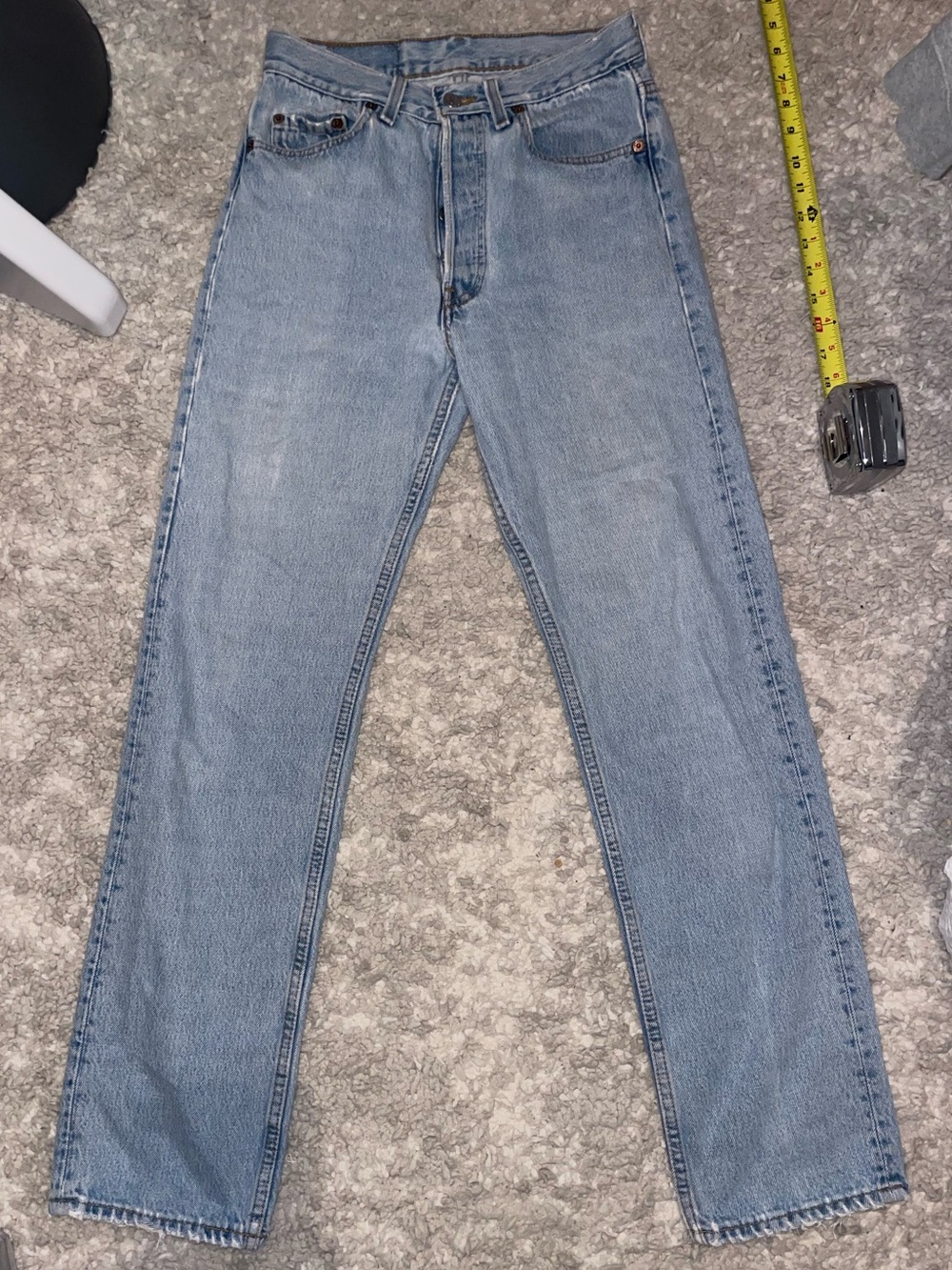 STUNNING light wash 90s made in USA VINTAGE LEVIS